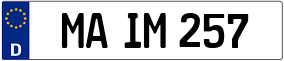 Trailer License Plate